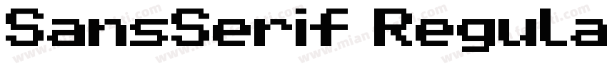 SansSerif Regular字体转换